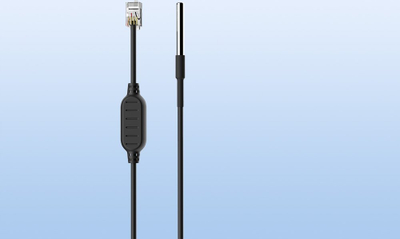 Sensor temperature Sonoff WTS01, i papërshkueshëm nga uji, kabllo 1.5m RJ9 4P4C, i zi