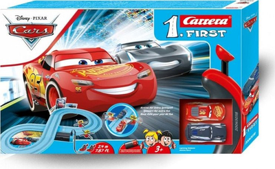 Pistë gare Carrera First Disney Cars Power Duel GCO1023, 2.4m, për fëmijë 3+