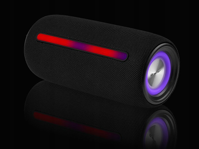 Bokse Bluetooth Tracer Stripe TWS, 10W, IPX5, RGB, të zinj