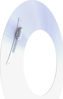 Qafore ajrimi dhe tymi Concept F9, diametër 125 mm, metalike
