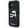 Kapak telefoni Karl Lagerfeld HC 3D Rubber Double Heads, për iPhone 16 6.1", TPU, i zi