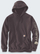 Bluzë me kapuç Carhartt Loose Fit Midweight Logo Sleeve për meshkuj, përmasa L, Dark Sepia