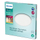 Plafonierë Philips SuperSlim LED, IP44, 2700K, e bardhë