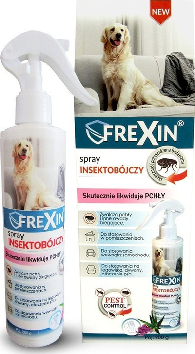 Sprej insekticid Frexin për shtroja, 200g, për ambiente të brendshme