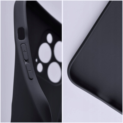 Maskë telefoni OEM Soft për iPhone 17 Pro Max, silikon, e zezë