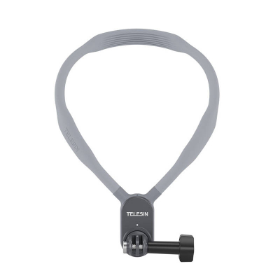 Mbajtëse qafe për kamerë sportive Telesin Neck Strap Mount, për GoPro Hero 10 4, gri