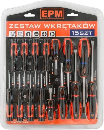 Set me kaçavida EPM, 15 copë, i zi