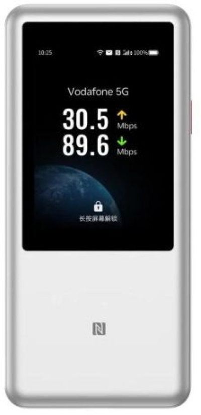 Рутер ZTE U60, пренослив Wi‑Fi, вградена батерија, бело-црн