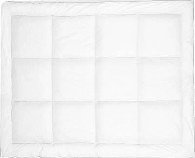 Topper dysheku Beliani MULHACEN, 160 x 200 cm, mikrofiber, i bardhë