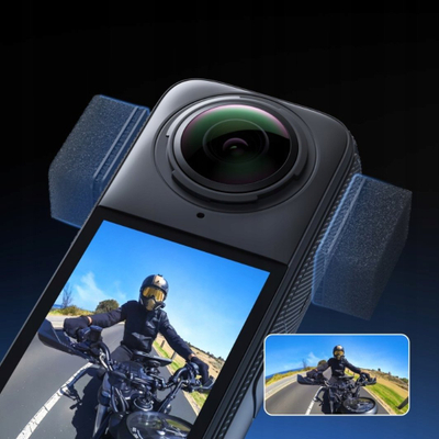 Aksesor për mikrofon Insta360 X4, wind muff, i zi