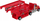 Set lodrash MEGA CREATIVE Fire Brigade 543853, kamion transporti me gjoja, plastik, i kuq