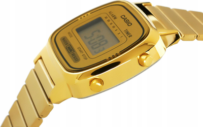 Orë digjitale Casio LA670WGA-9DF, kronometër, alarm, ar