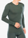 Bluzë termike Odlo Natural Merino 200 Crew Neck, 100% lesh merino, me mëngë t’gjata, jeshile, M