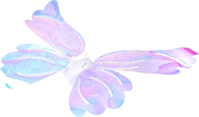 Krahë zanash Glowing Wings, LED, me muzikë, shumëngjyrëshe
