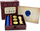 Set vulosjeje me dyll Sealing Wax, 4 vula metalike, dorezë druri, shumëngjyrësh