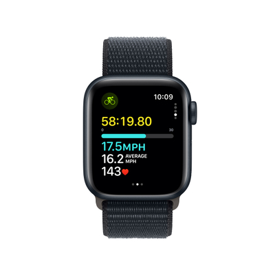 Apple Watch SE2 V2 GPS, 40mm, Midnight Aluminium Case me Midnight Sport Loop