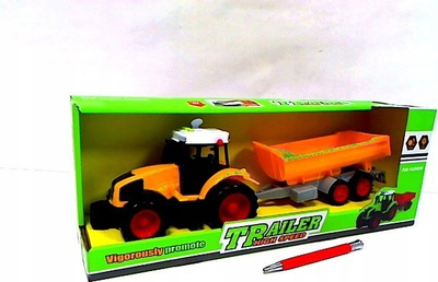 Traktor lodër Gazelo 666-175C me rimorkio, me dritë edhe zë, shumëngjyrësh