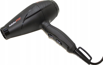 Tharëse flokësh BaBylissPRO Black Star BAB6250IE, 2200W, me jonizim, ngjyrë e zezë