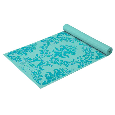 Tapet yoga Gaiam Neo Baroque 58022, 4mm, PVC, ngjyrë turquoise