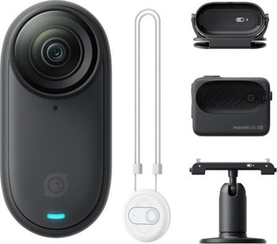 Insta360 GO 3S Акциона Камера, Midnight Black, 128GB