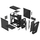 Kasë PC Fractal Design Torrent Compact, e zezë