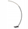 Llambë dyshemeje Lucide Curve LED, 192 cm, me zbehje, e zezë