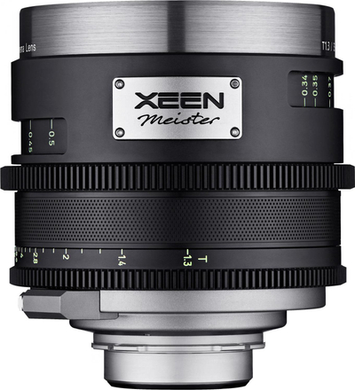 Lente kino XEEN Meister 35mm T1.3, PL mount, full frame, e zezë