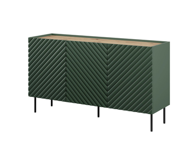 Komodë ONDA 3D2SZ, 150x45x85 cm, dizajn modern, e gjelbër
