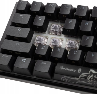 Tastierë mekanike Ducky One 3 RGB SF, Cherry MX Silver, me kabllo USB C, e zezë