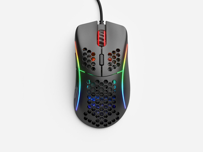 Maus gaming Glorious Model D Matte GD BLACK, 12000 DPI, RGB, i zi