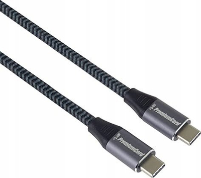 Kabllo USB PremiumCord USB C në USB C ku31ct15, 1.5 m, USB 3.2 Gen 1, e zezë