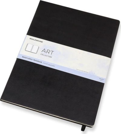 Fletore arti Moleskine Art Watercolour A3, 60 faqe, 200 g/m², e zezë