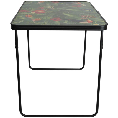 Tavolinë kampingu ST Garden Folding Suitcase, 80x60x70 cm, alumin, me lule