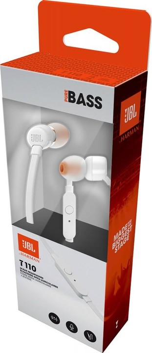 Dëgjuese JBL T110, të bardha
