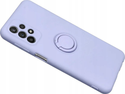 Kapak telefoni Forcell Ring për Samsung Galaxy A15 4G, silikon, me unazë mbajtëse, vjollcë mat