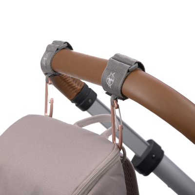 Grepa karroce Lässig Casual, me karabiner, set 2 copë, të zinj