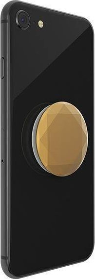 Mbajtëse telefoni PopSockets PopGrip, stand i zgjatueshëm, Metallic diamond medallion, ngjyrë ari