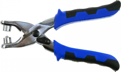 Set për punim lëkure Geko G01825, pinca për vrima dhe eyelets, metalik
