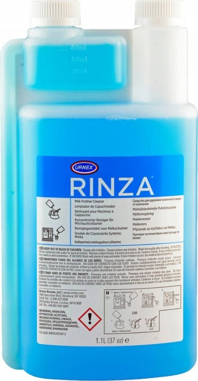 Solucion pastrues Urnex Rinza UBI60020, për shkumues qumështi, 1.1L, blu