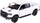 Maket metalik Dodge Ram 1500 Kinsmart, shkallë 1:46, pull back, i bardhë