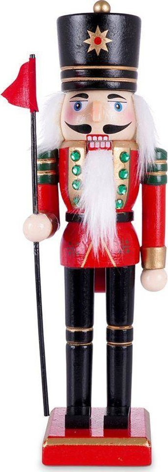 Figurë druri arrithyes Nutcracker për zbukurim, 25 cm, me shumë ngjyra