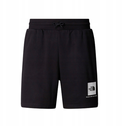 Pantallona të shkurtra The North Face Box NSE Regular, pambuk poliamid poliester, M, të zeza