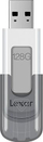 USB Flash Drive Lexar (LJDV100-128ABGY), 128 GB, e hirtë/ bardhë