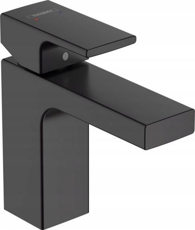 Rubinet lavamani Hansgrohe Vernis Shape 70, me një levë, i zi mat