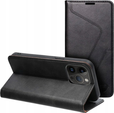 Këllëf-llibër Forcell F Protect për iPhone 14 Pro Max, me RFID blocker, i zi