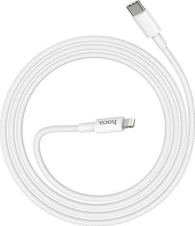 Kabllo kariku Hoco X56, Type C në Lightning, PD 20W 3A, 1m, e bardhë