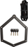 Dry biçiklete Master Lock Folding, 84 cm, me çelësa, i zi