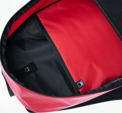 Çantë shpine Elbrus Cotidien Backpack 92800355284, me ndarje për laptop, sistem audio, ngjyrë e kuqe