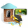 Kravë zogjsh Birdfy Blue me kamerë, AI me abonim për gjithëmonë, panel dielli, 1.5L
