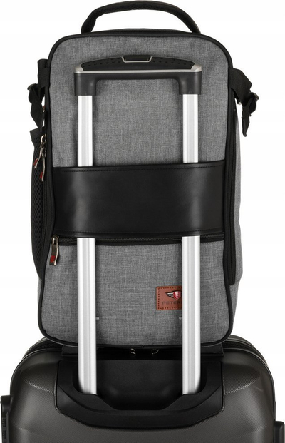 Çantë shpine udhëtimi Peterson Carry-On, 40x20x25 cm, për laptop 14", gri